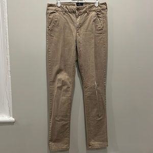 American Eagle Stretch Skinny Jeans, Size 10 Long, Beige, EUC